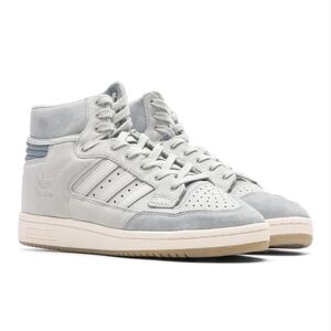 Adidas Men's Light Gray High-Top Sneakers